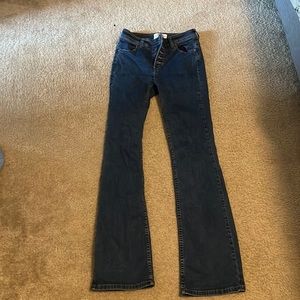 Free people size 26 wide leg jeans